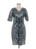 Baraschi 100% Polyester Paisley Gray Casual Dress Size 8 - photo 1