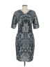 Baraschi 100% Polyester Paisley Gray Casual Dress Size 8 - photo 2