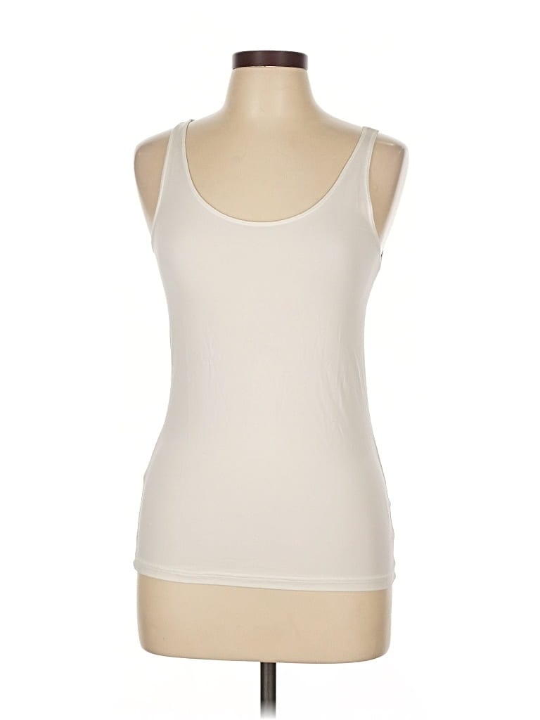 Pre-owned Uniqlo Sleeveless T-shirt In White