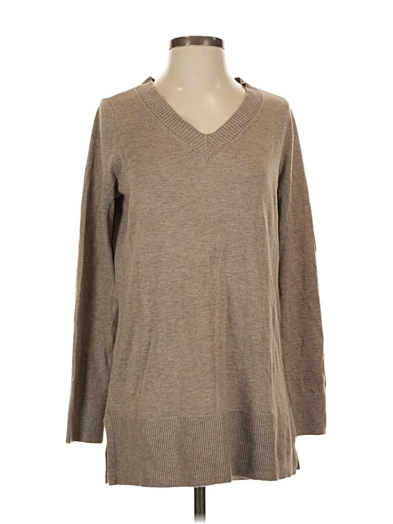 Pre-owned Ann Taylor Loft Pullover Sweater In Brown