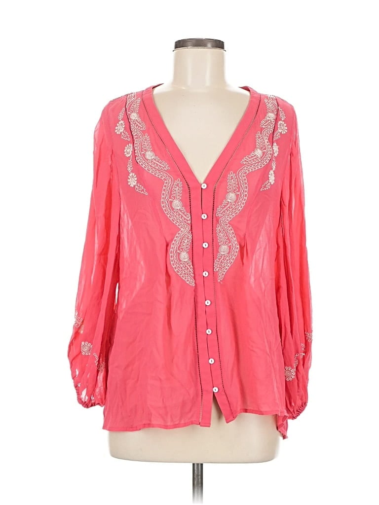 Pre-owned Joie 3/4 Sleeve Blouse In Pink