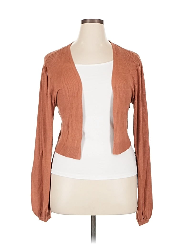 Pre-owned Nine West Cardigan Sweater In Brown