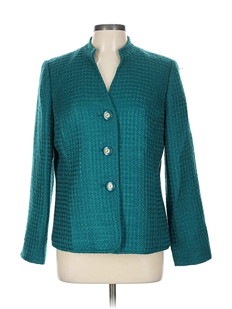 Pre-owned Jm Collection Blazer Jacket In Blue