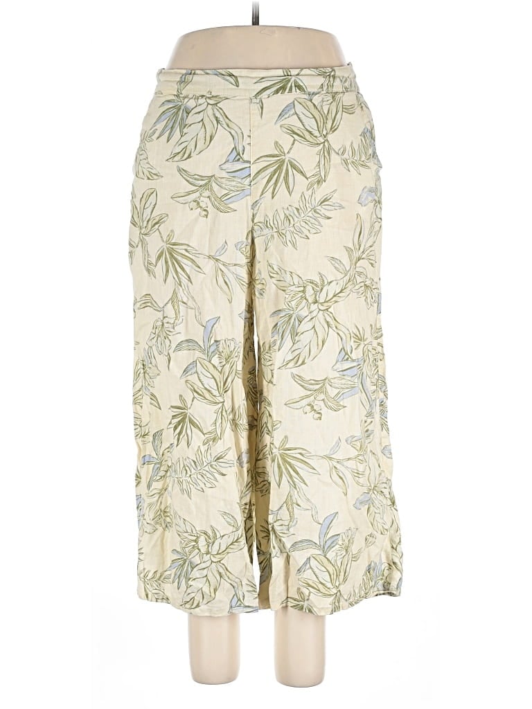 Pre-owned Tahari Linen Pants In White