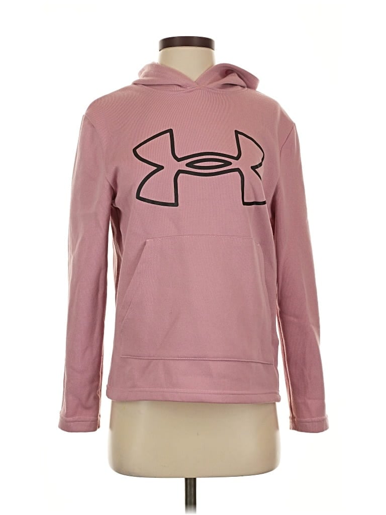 Pre-owned Under Armour Pullover Hoodie In Pink