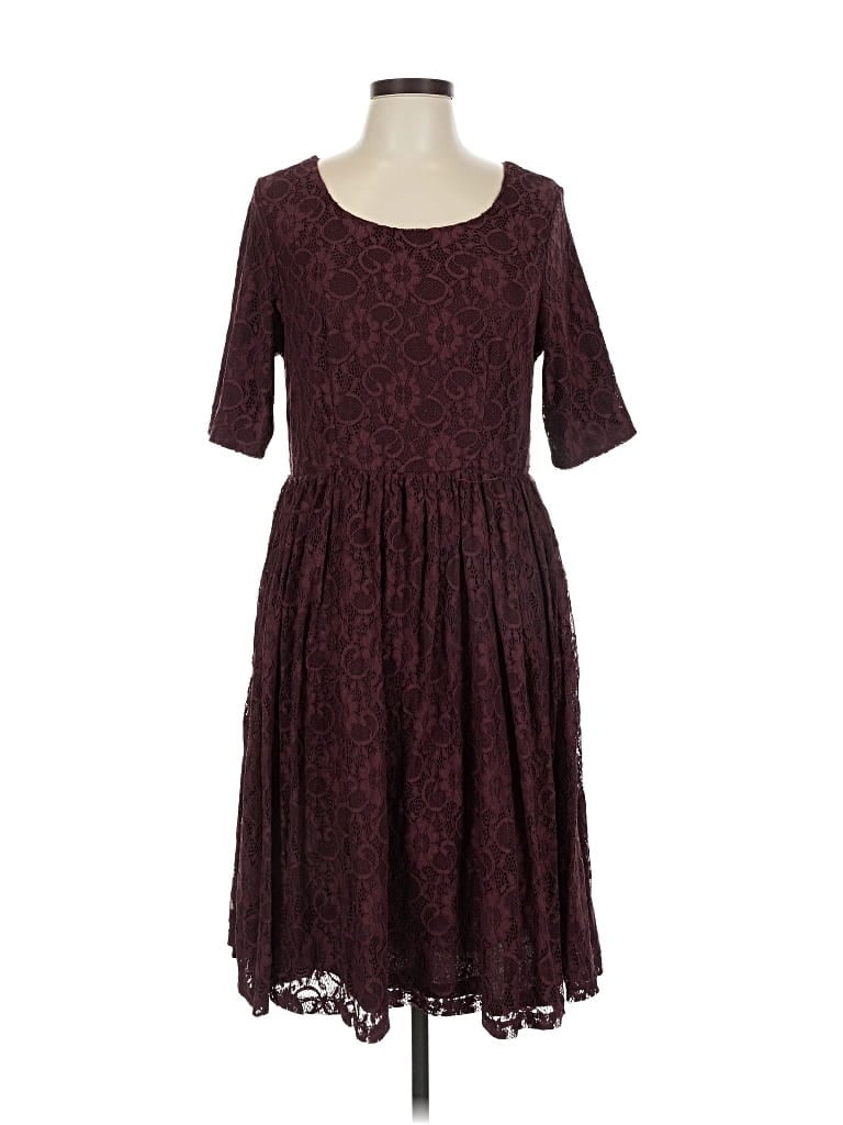 Pre-owned Yoana Baraschi Casual Dress In Burgundy