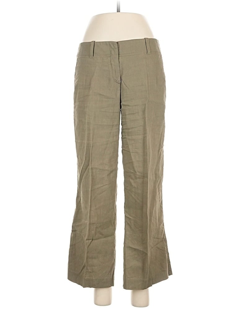 Pre-owned Theory Khaki Pant In Green