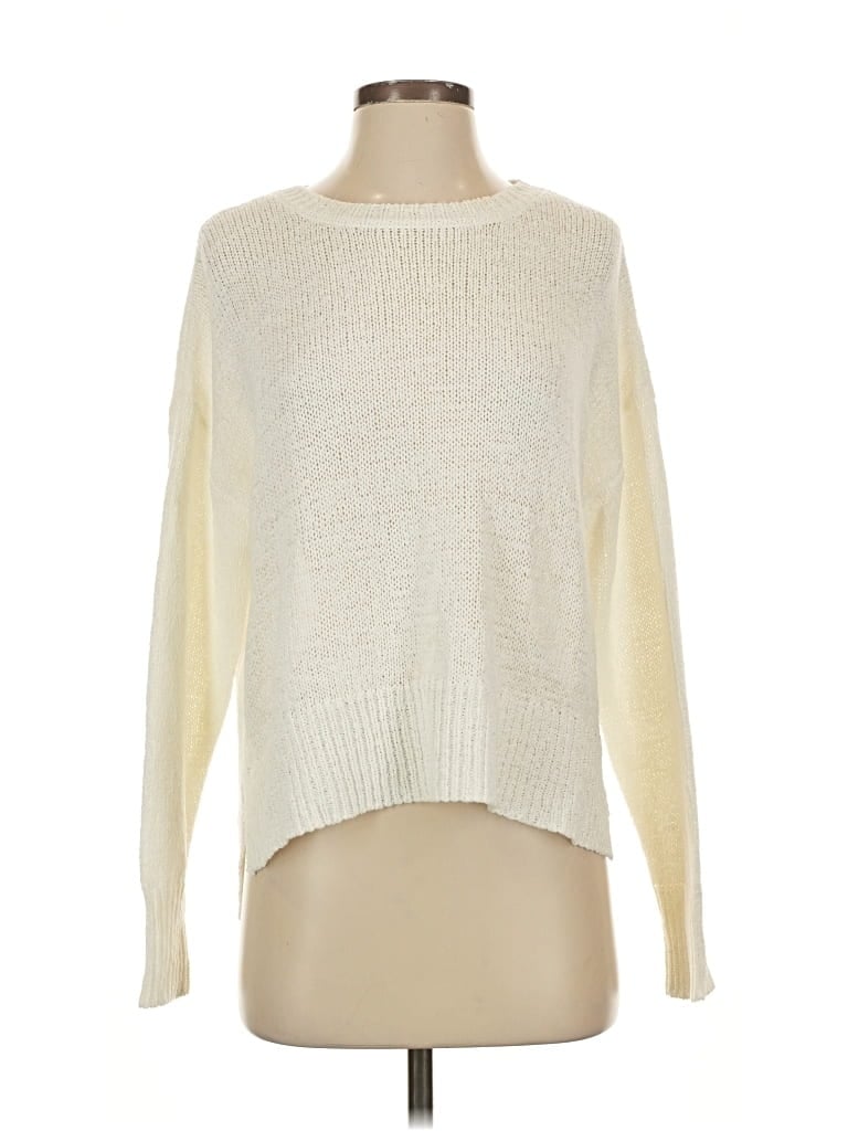 Pre-owned Lulus Pullover Sweater In White