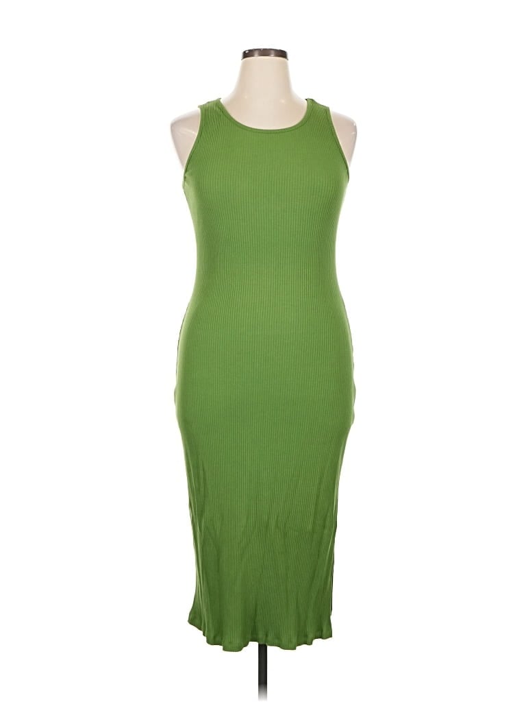 Pre-owned Olivia Grey Cocktail Dress In Green