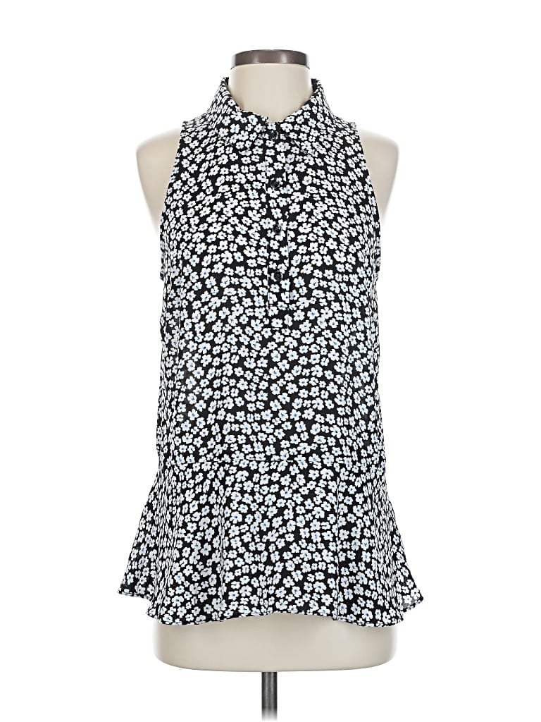 Pre-owned Cabi Sleeveless Blouse In Blue