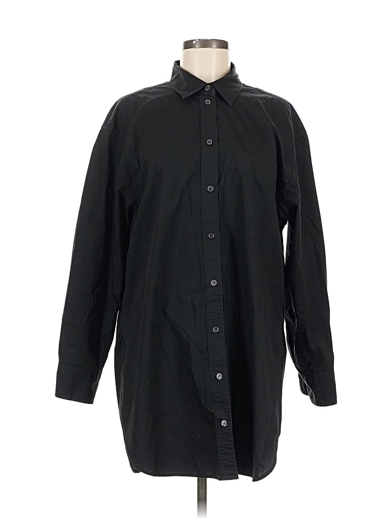 Pre-owned Gap Long Sleeve Button Down Shirt In Black