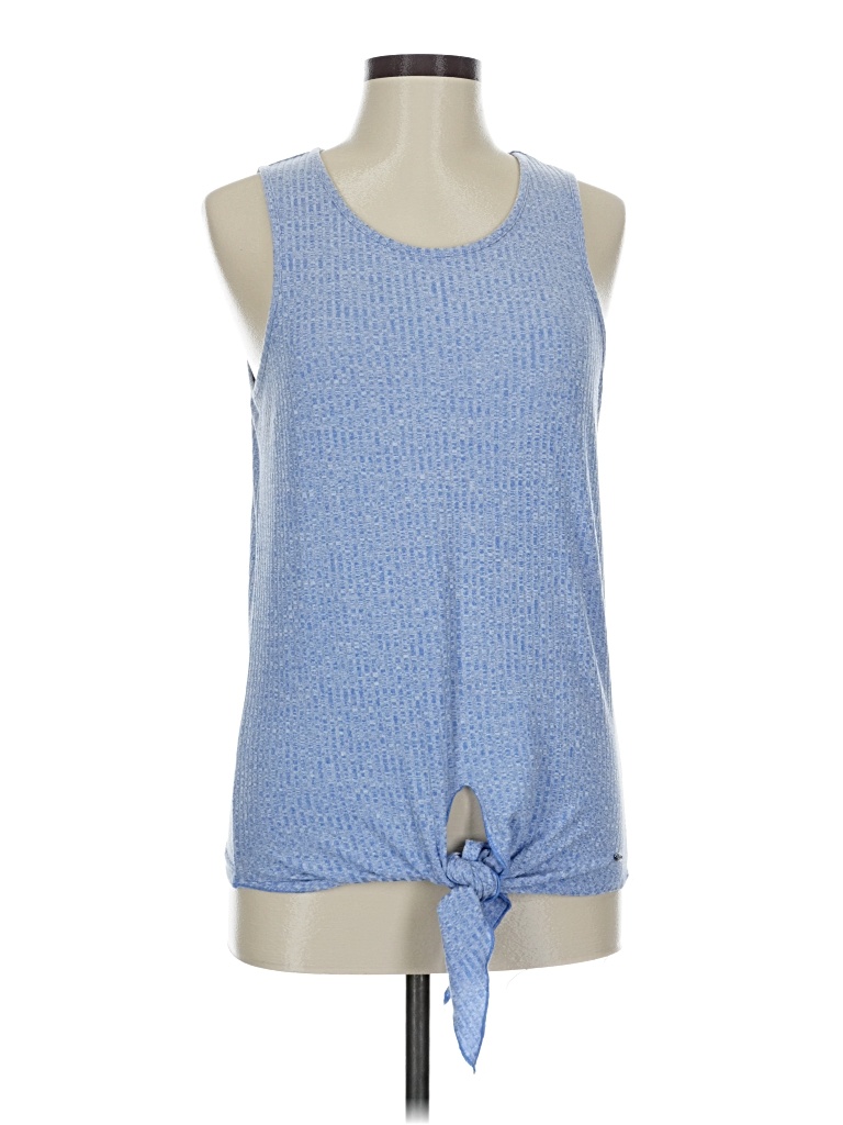 Pre-owned Buffalo By David Bitton Sleeveless Top Blue Keyhole Neckline Tops