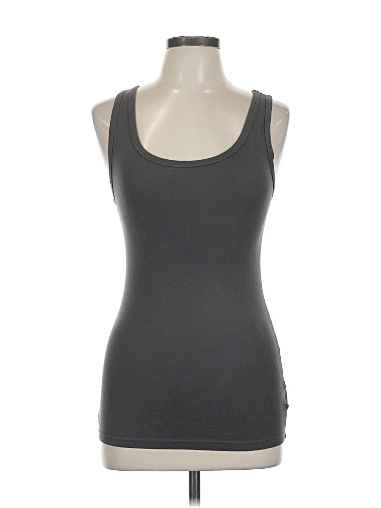 Pre-owned Gap Tank Top Gray Strapless Neckline Tops