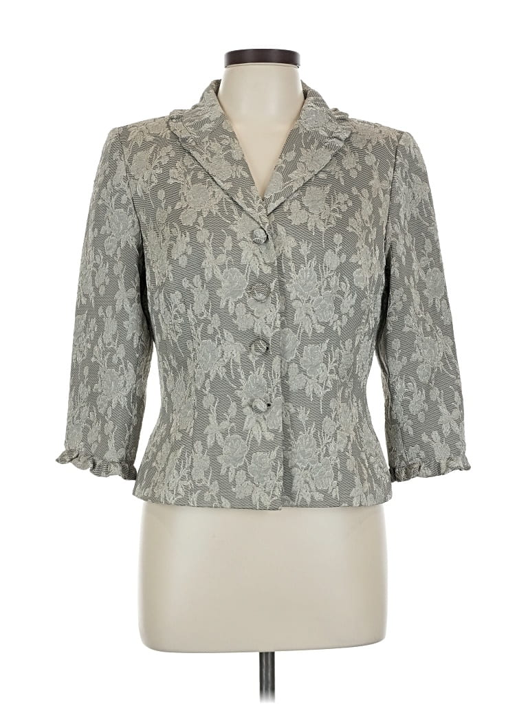 Pre-owned Maggy London Blazer Jacket In Gray