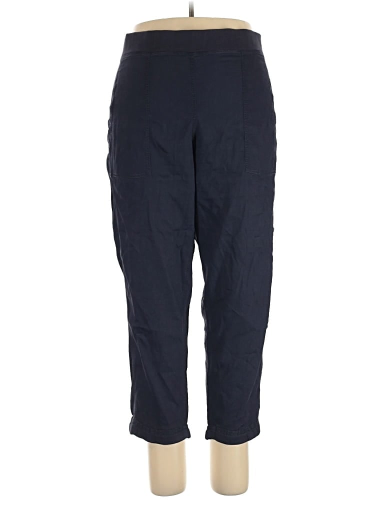 Pre-owned Eileen Fisher Casual Pants In Blue