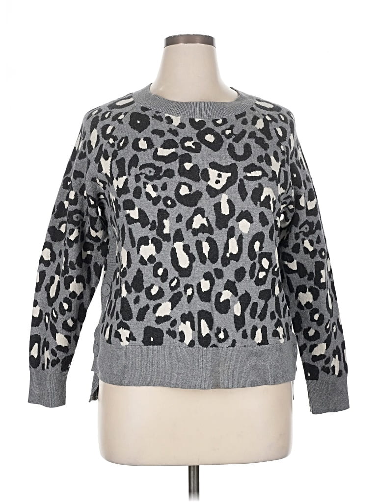 Pre-owned Stella & Dot Pullover Sweater In Gray