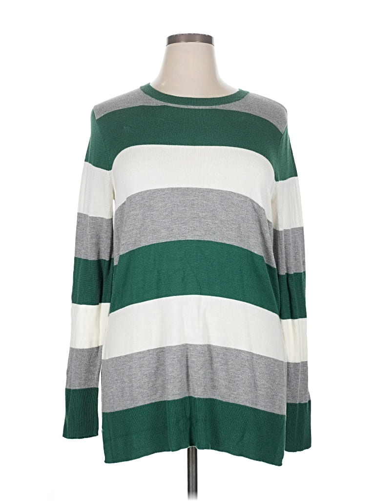 Pre-owned Maison Jules Pullover Sweater In Green