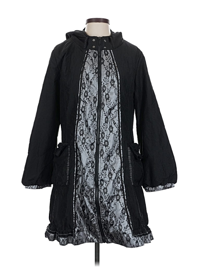 Pre-owned Assorted Brands Coat In Black