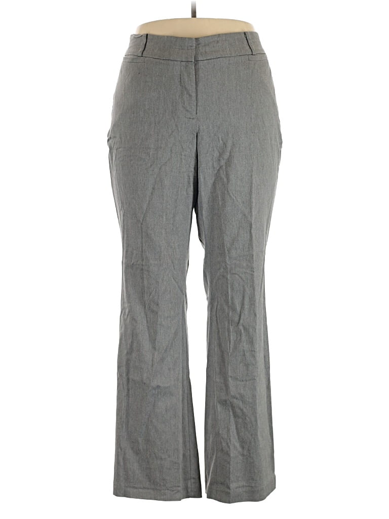 Pre-owned Lane Bryant Dress Pants In Gray