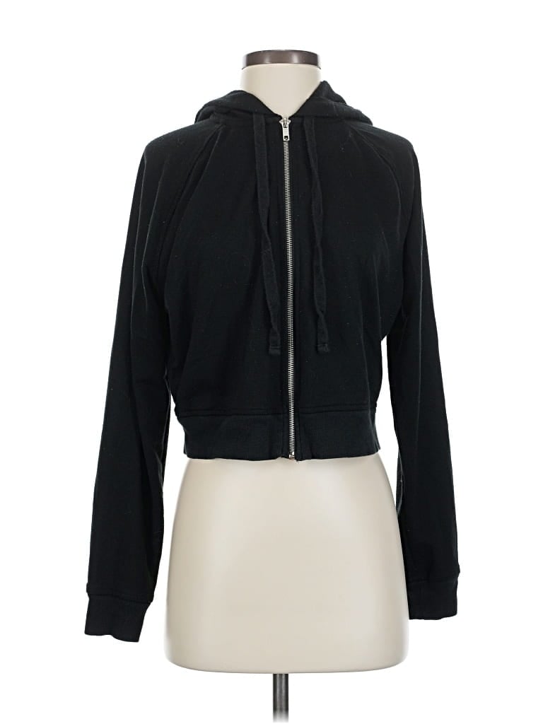 Pre-owned Wild Fable Zip Up Hoodie In Black