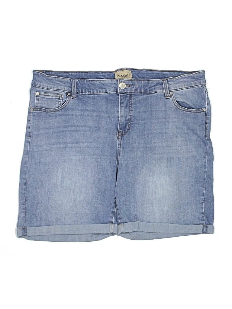 Pre-owned Celebrity Pink Denim Shorts In Blue