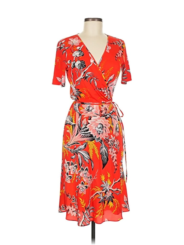Pre-owned Diane Von Furstenberg Casual Dress In Orange