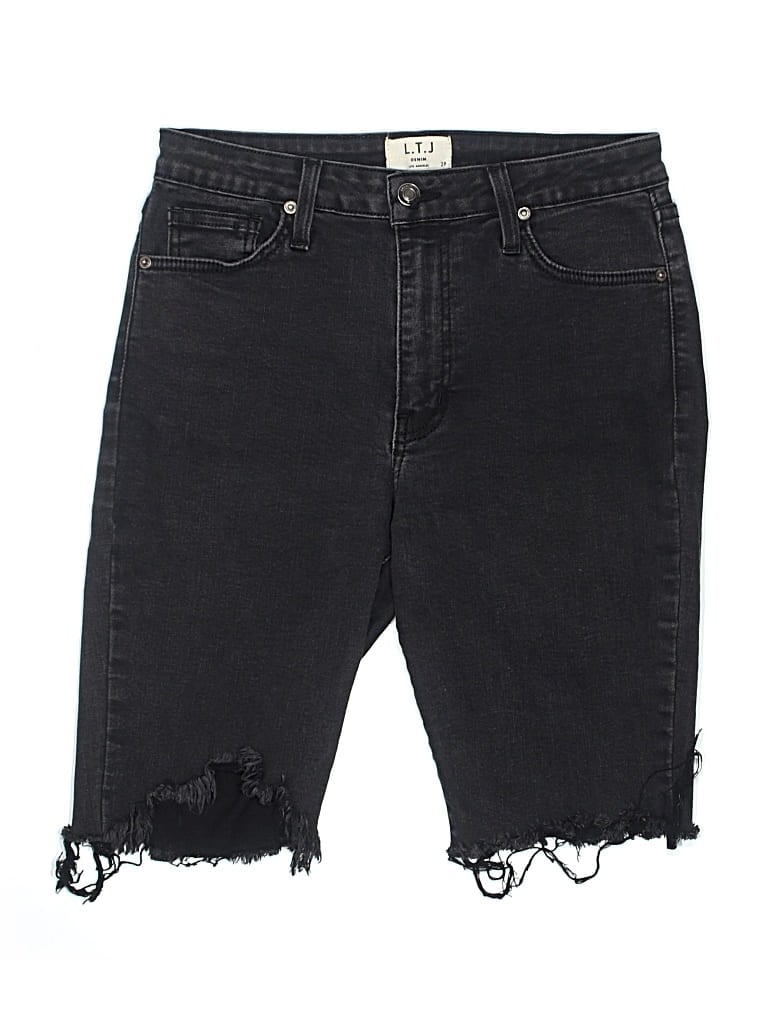 Pre-owned L.t.j. Letters To Juliet Denim Shorts In Black