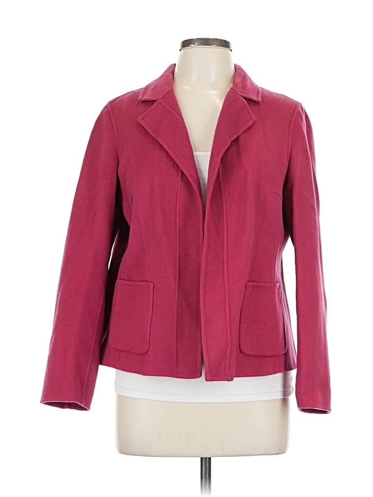 Pre-owned Talbots Wool Blazer Jacket In Pink
