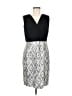 Calvin Klein Argyle Gray Black Cocktail Dress Size 8 - photo 1