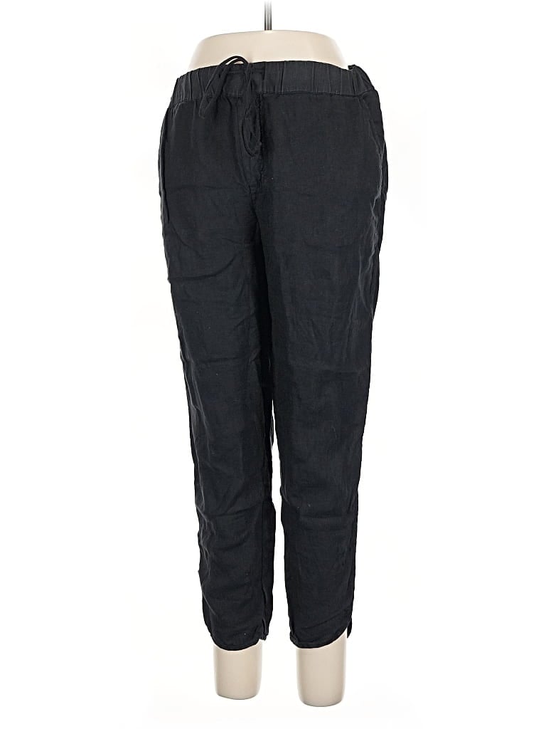 Pre-owned Caslon Linen Pants In Black
