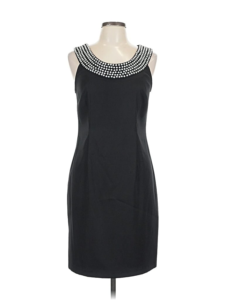 Pre-owned Connected Apparel Cocktail Dress In Black