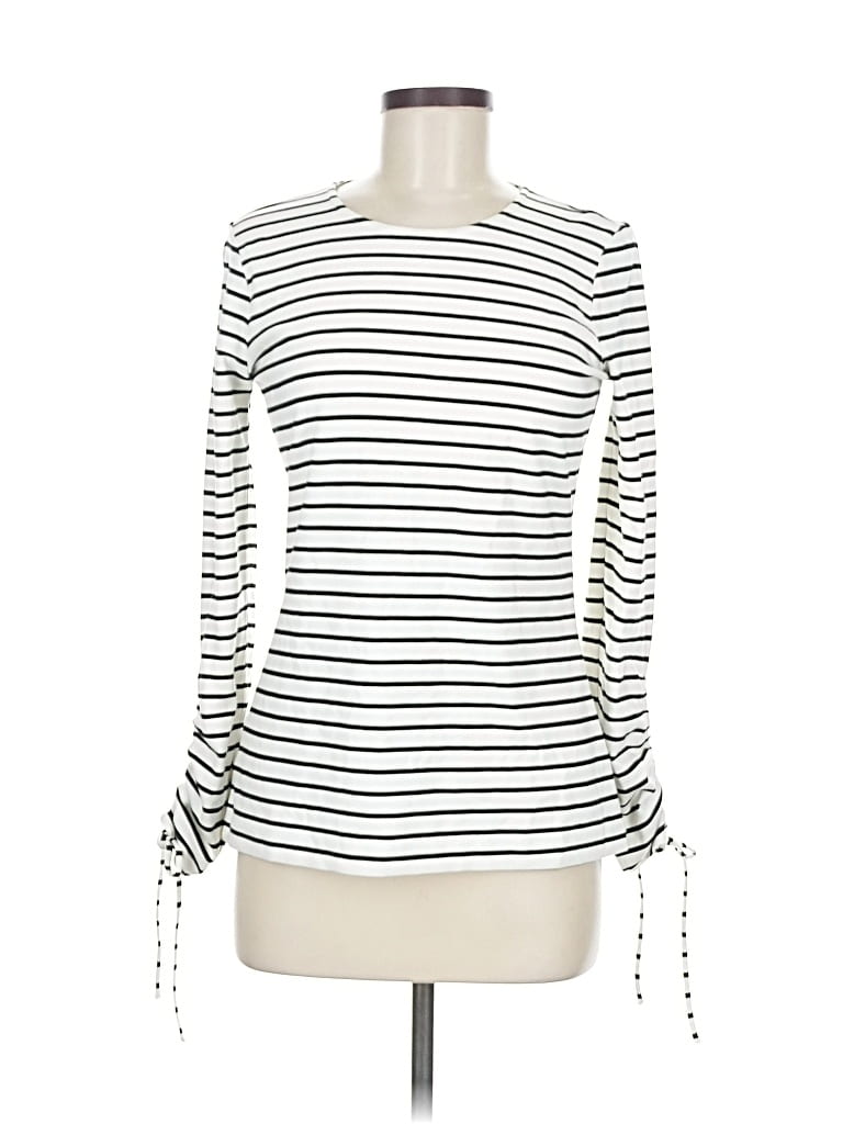 Pre-owned Ann Taylor 3/4 Sleeve T-shirt In White