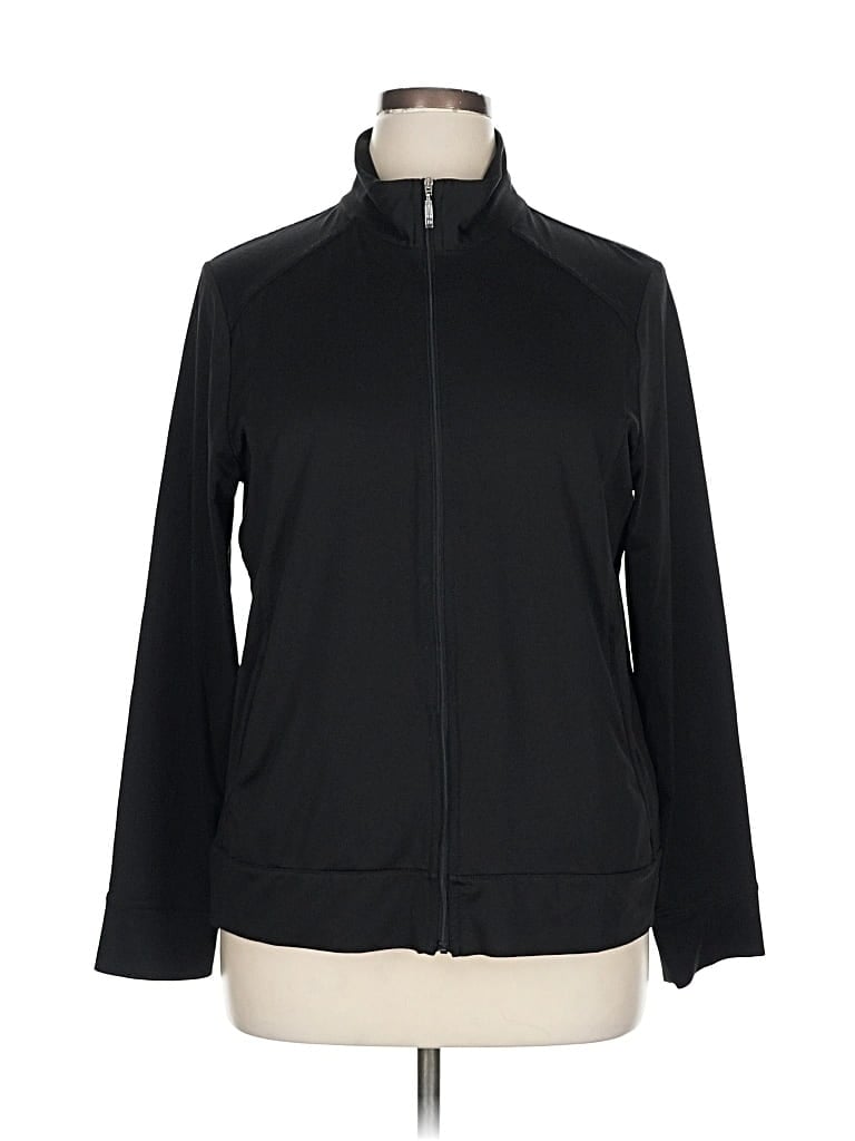 Pre-owned Izod Long Sleeve Turtleneck In Black