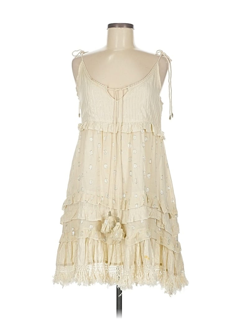 Pre-owned Z&l Casual Dress In White