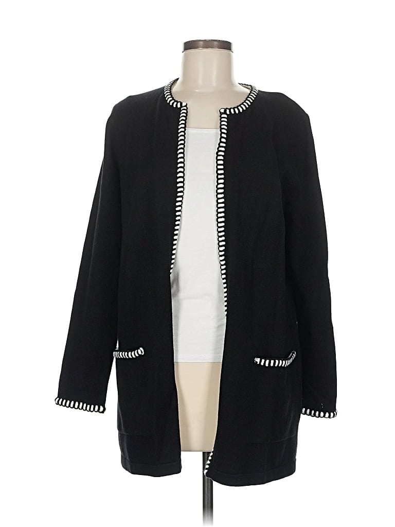 Pre-owned Croft & Barrow Cardigan Sweater In Black