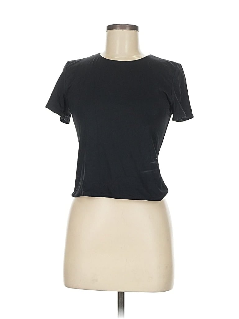 Pre-owned Unbranded Short Sleeve T-shirt In Black