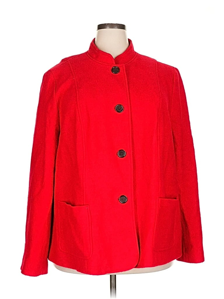 Pre-owned Talbots Coat In Red