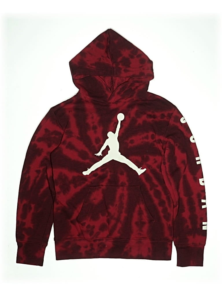 Pre-owned Air Jordan Kids' Pullover Hoodie In Red