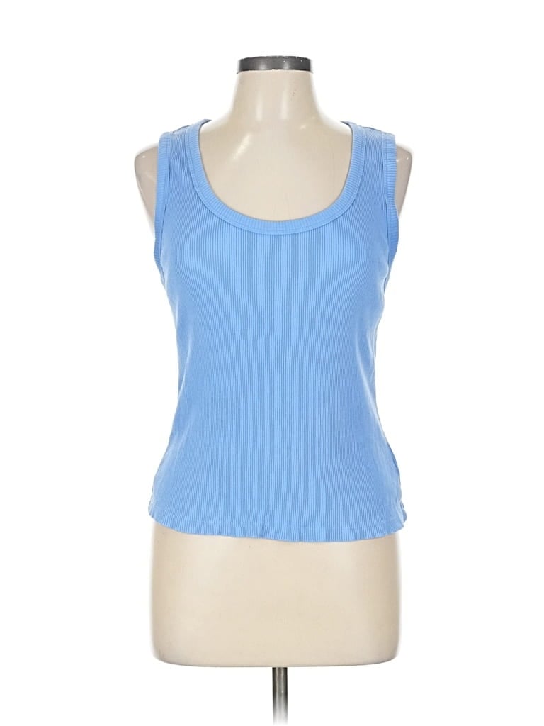 Pre-owned Gap Tank Top Blue Halter Neckline Tops