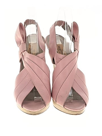 Valentino Garavani Leather Bow-Top Sandals (view 2)