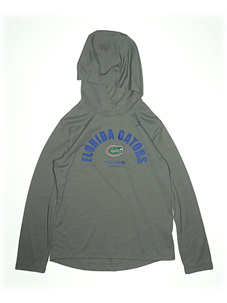 Pre-owned Nike Kids' Pullover Hoodie In Gray