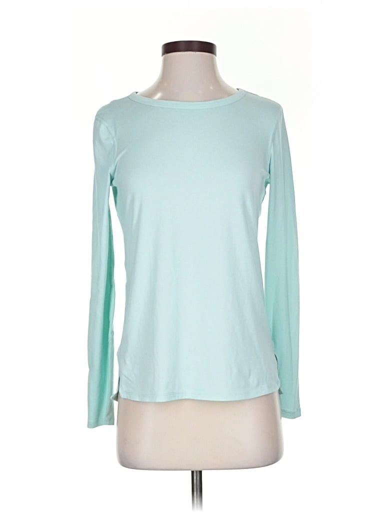 Pre-owned Zella Long Sleeve T-shirt In Blue