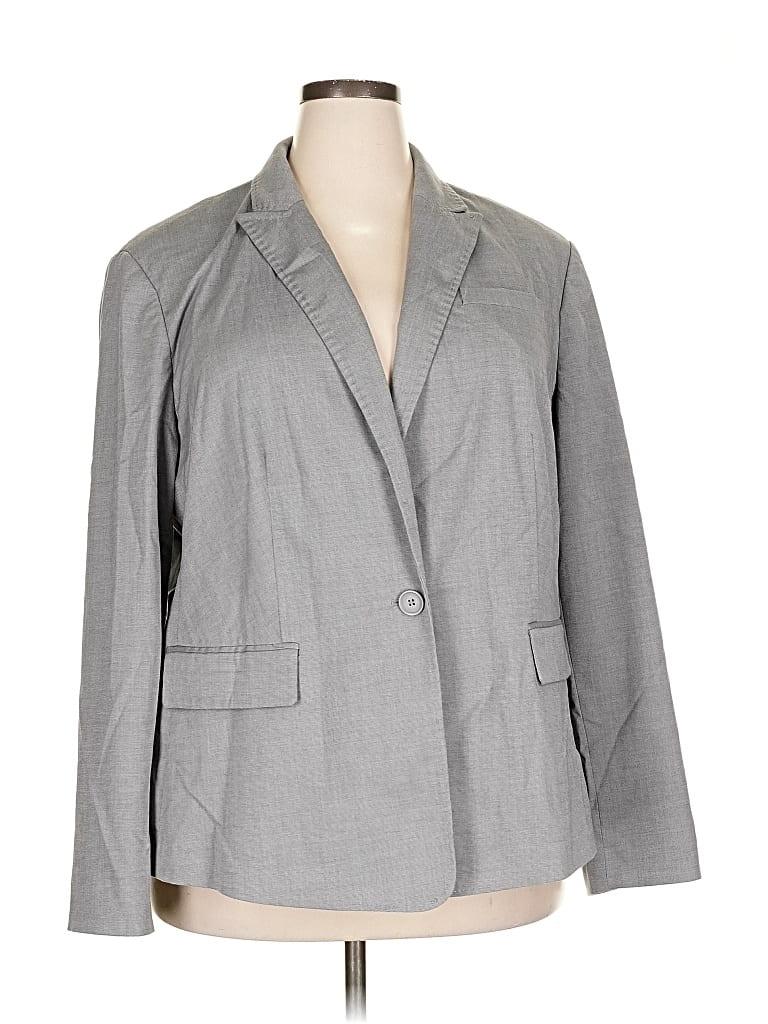 Pre-owned Calvin Klein Blazer Jacket In Gray