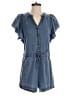 Michael Stars 100% Cotton Solid Blue Romper Size XS - photo 1