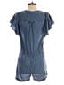 Michael Stars 100% Cotton Solid Blue Romper Size XS - photo 2