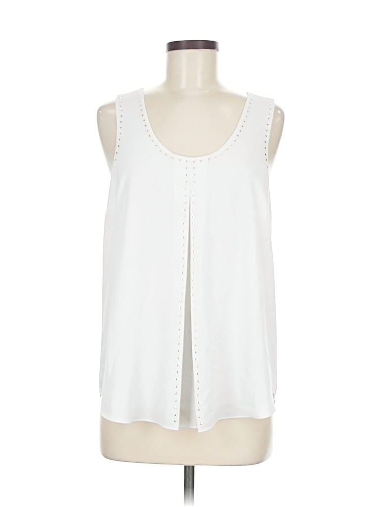 Pre-owned Michael Michael Kors Sleeveless Blouse In White