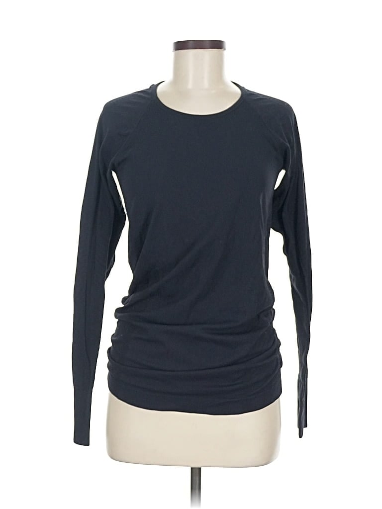 Pre-owned Athleta Long Sleeve T-shirt In Blue