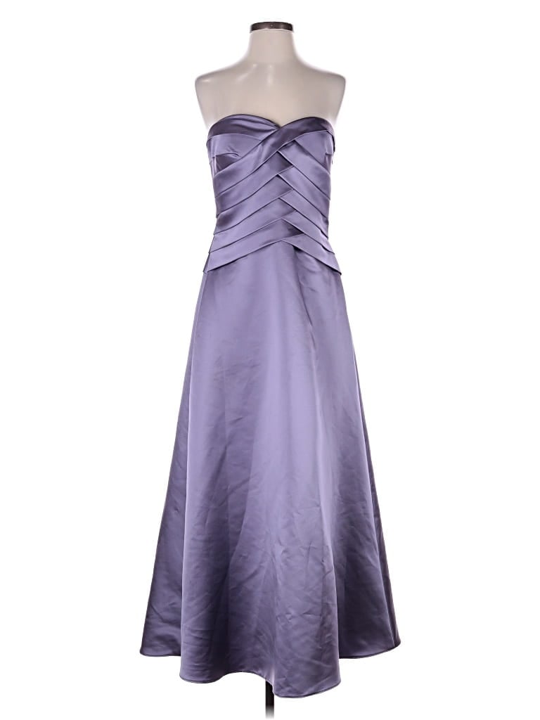 Pre-owned Bill Levkoff Cocktail Dress In Purple