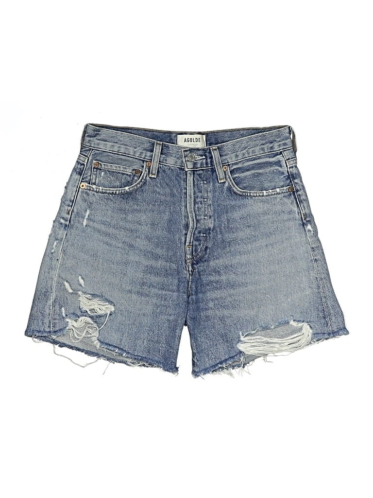 Pre-owned Agolde Denim Shorts In Blue