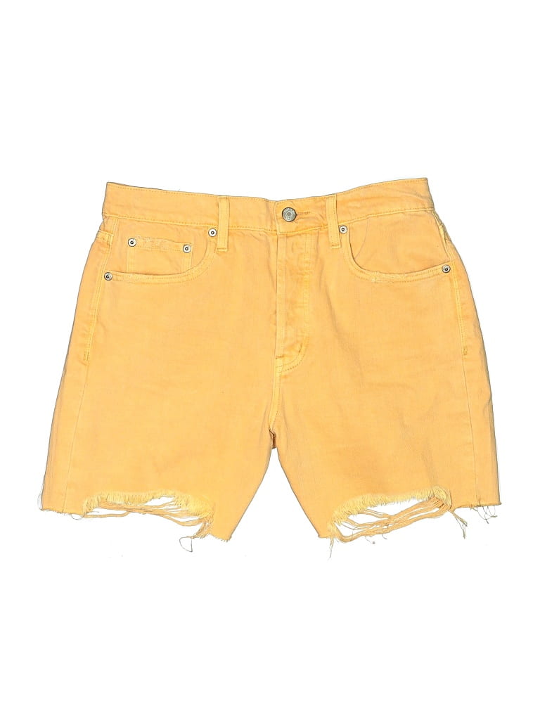 Pre-owned Pistola Denim Shorts In Yellow